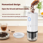 Coffee Grinder For Outdoor Household Use, Detachable Lid, Adjustable Thickness For Adding Beans, Electric Ceramic Coffee Grinder
