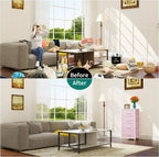 Dresser with 4 Drawers - Storage Tower Unit, Fabric Dresser for Bedroom, Living Room, Closets & Nursery - Sturdy Steel Frame