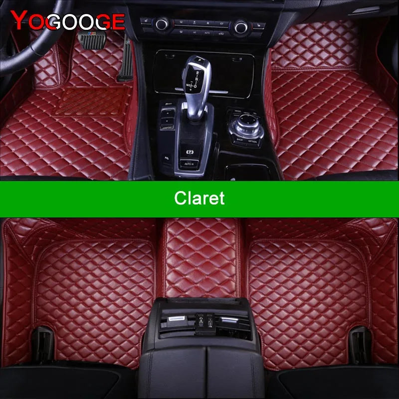 YOGOOGE Custom Car Floor Mats For Ford Focus MK3 2012-2018 Auto Carpets Foot Coche Accessorie