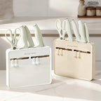 No-Drill Kitchen Knife Holder, Wall-Mounted Dustproof Durable Shelf for Cabinet Inner Side Multifunctional Storage