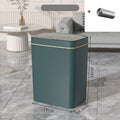 18L Smart Bathroom Trash Can Automatic Bagging Electronic Trash Can White Touchless Narrow Smart Sensor Garbage Bin Smart Home