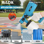 HILDA Electric Spray Gun Compatible Automatical Cordless Paint Sprayer Tool Portable Household Spray Gun For Makita 18V Battery