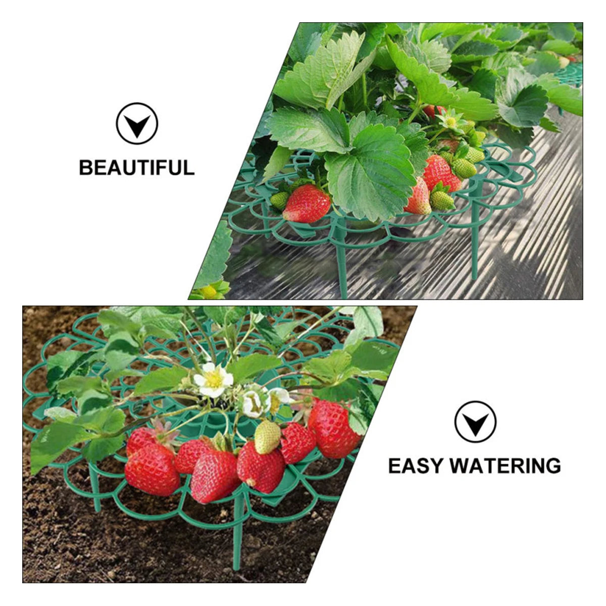 10Pcs Strawberry Supports Strawberry Frame Holder Balcony Planting Rack Plant Flower Stand for Home Garden Decor Supplies