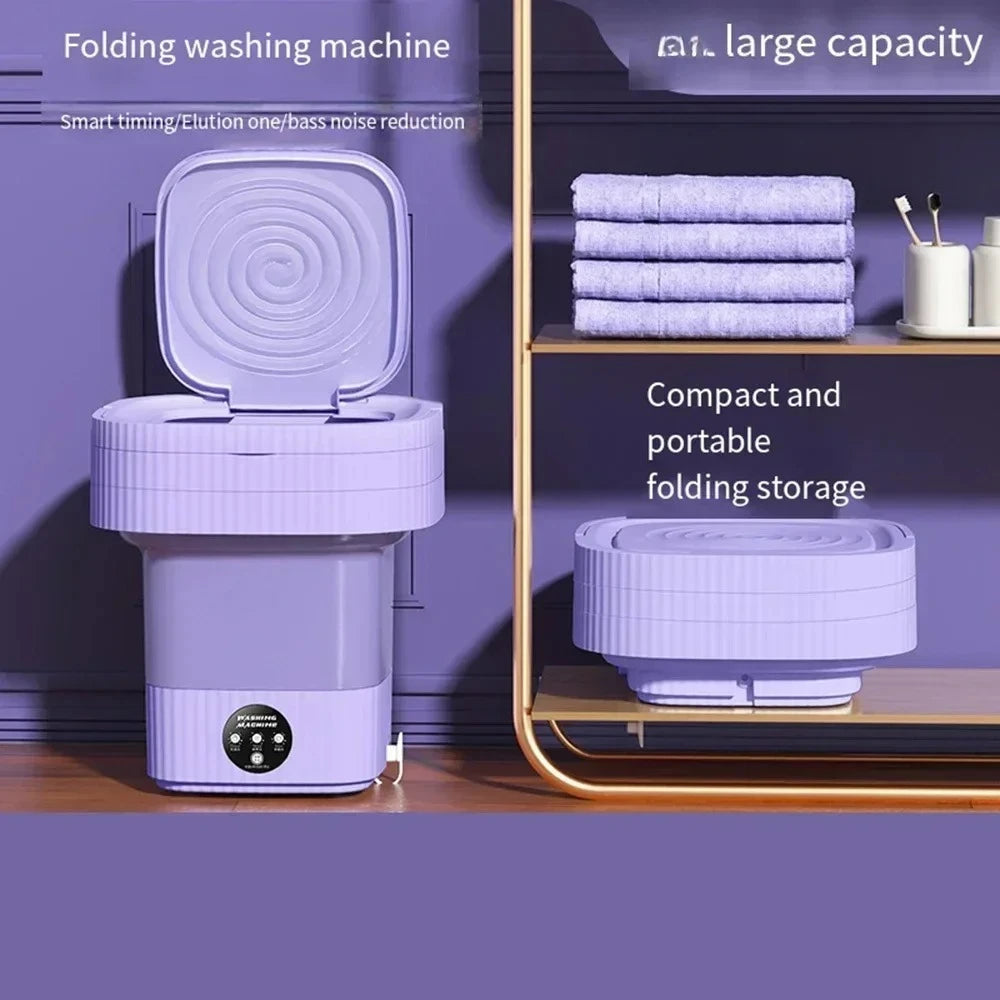 11L Blue light Portable Washing Machine Underwear with Dryer Bucket So