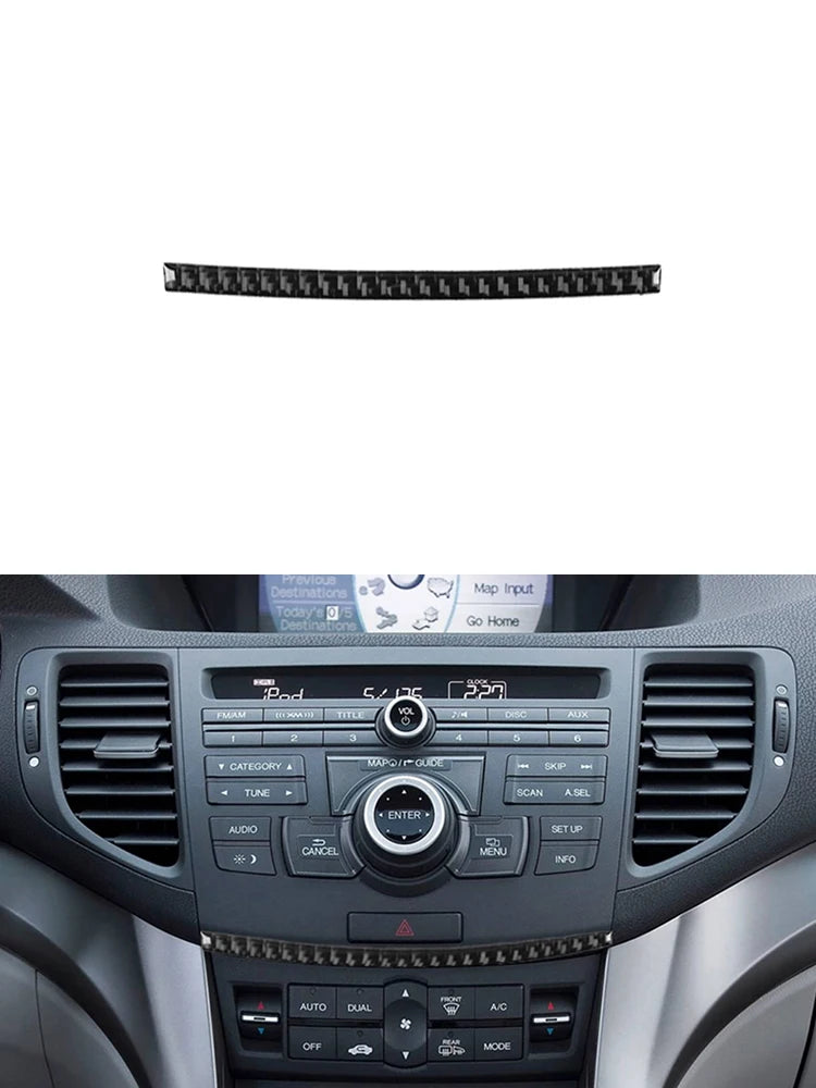 Brand New ABS Carbon Fiber Decorative Car Various Parts Cover Trim Sticker For ACURA TSX 2009-2014 Interior Accessories Stickers