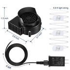 Inflatable Air Blower Portable Mini Air Blower With LED Light String Replacement Blower Fan for Halloween Xtmas Garden Decor