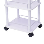 Beauty Salon Trolley Cart Pedestal Rolling Cart Salon Spa Stand Roller Trolley with Wheel Beauty Instrument Tray Rolling Cart