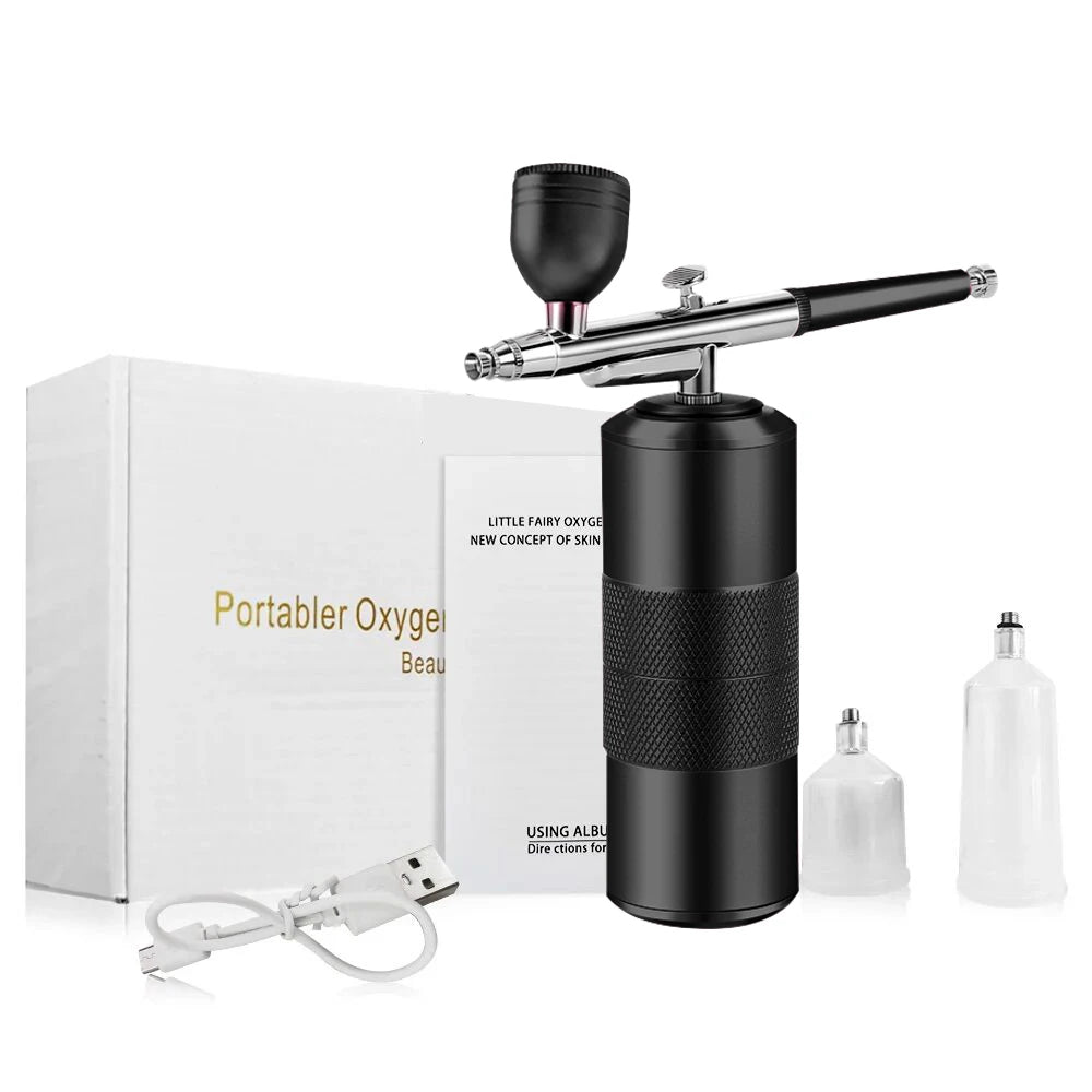 Spray Gun Nail Art Compressor Portable Air Brush Nail Polish Compressor Nail Art Art Cake Painting Process Spray Gun Compressor,