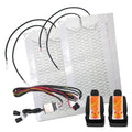 12V Universal Carbon Fiber Car Seat Heater Heat Pads 3 Level Heated Round Cushion Switch Kit Winter Warmer Seat Cover Set