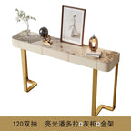 Luxury Glossy Console Table For Hallway Living Room Slate Porch Side Table High-quality Drawer Cabinet Home Furniture 80/100/120
