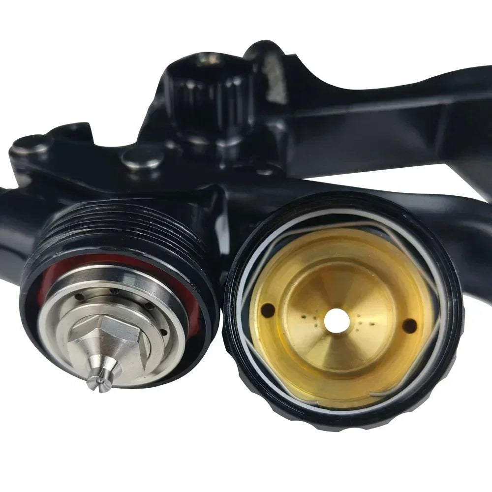 V Shaped Plum Blossom Gap Nozzle HVLP 1.3mm Gravity High Atomization Spray Gun Automotive Sheet Metal Furniture Paint Spray Gun