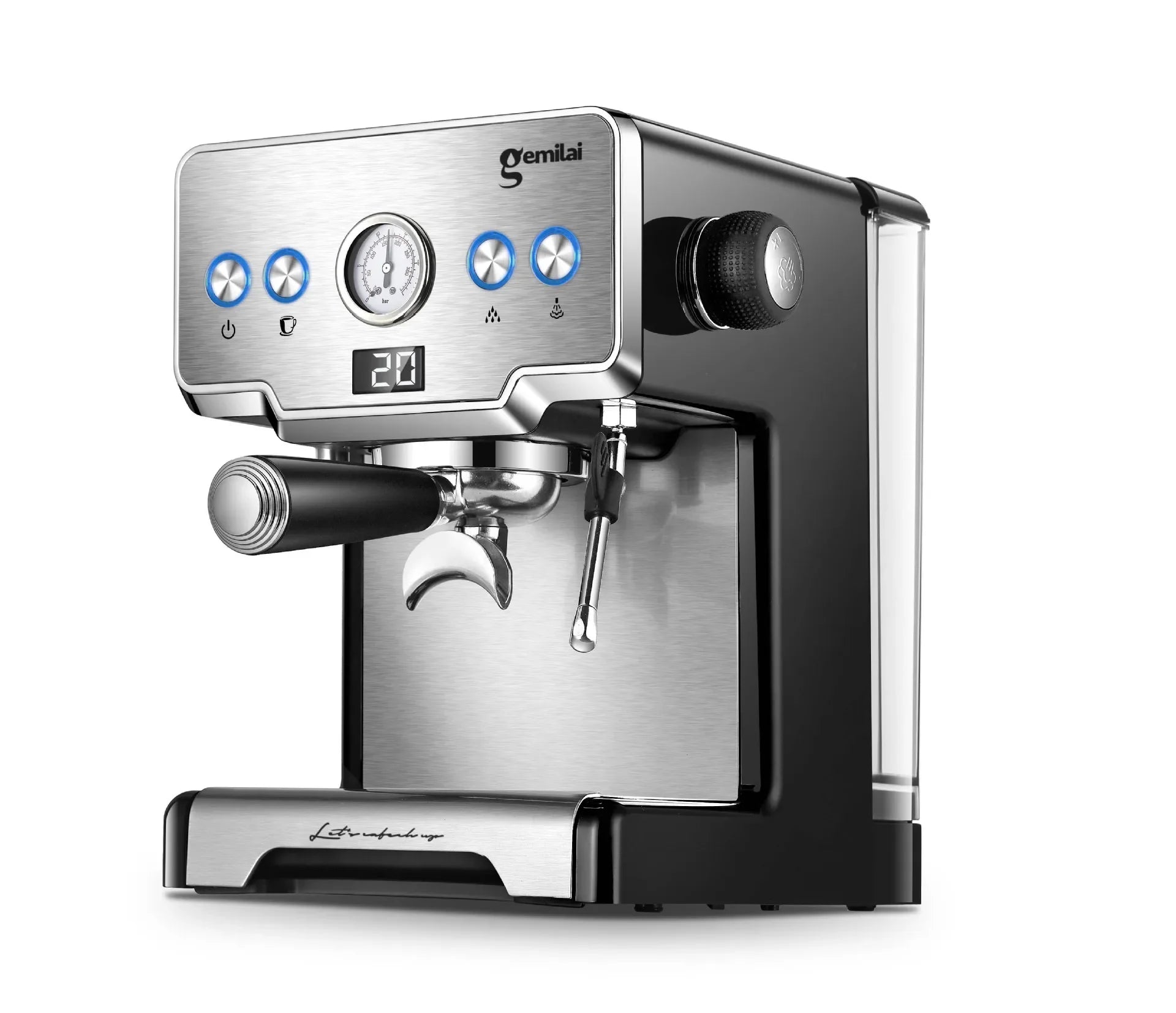 household coffee machine Italian semi-automatic pump-pressed coffee machine Multi-function milk coffee Suitable for beginners