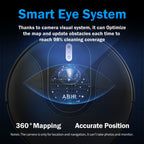 ABIR X6PRO Robot Vacuum Cleaner with Smart Eye System,6000Pa Suction, Software Virtual Wall, Smart Home Wet Dry Mopping,