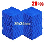 20pcs/Lot 30x30cm Car Cleaning Towel Microfiber Home Window Beauty Salon Barber Shop Car Care Polishing Auto Washing Soft Cloths