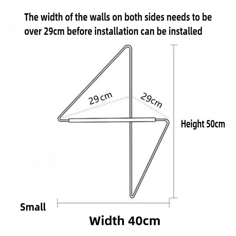 Nordic Wood Wall Hanger Clothes Rack Corner Hat Rack Wall Decoration Corner Clothes Organizer Portable Wall Storage Furniture
