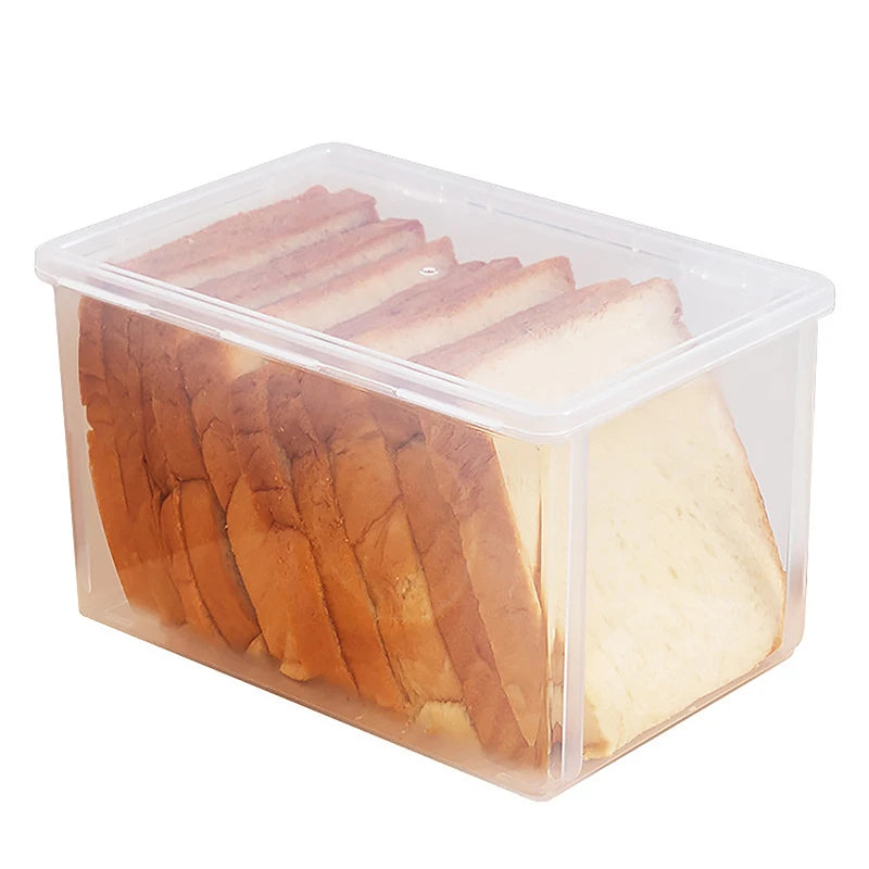 Cake Containers Airtight Box Refrigerator Clear Kitchen Bread Container Storage Box Kitchen Dispenser Bread Boxes Baking Bread