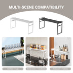 Extremely Narrow Kitchen Spice Rack, Seasoning Storage Organizer, Double-Layer Oil, Salt, Sauce, Vinegar Storage for Windowsill, Window Edge, Countertop