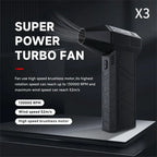 X3 High-speed Turbo 130,000 Rpm Brushless Violent Fan Handheld Rechargeable Outdoor Powerful Dusting Hair Dryer