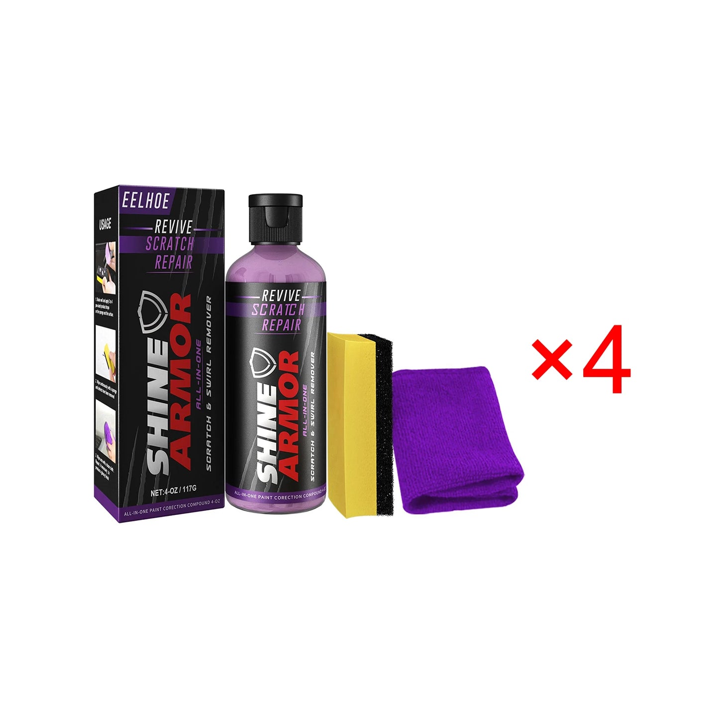 Auto Scratch Remover Nano Wax Polish Spray – Scratch-Free Coating & Shine Restoration | AlluCanFind