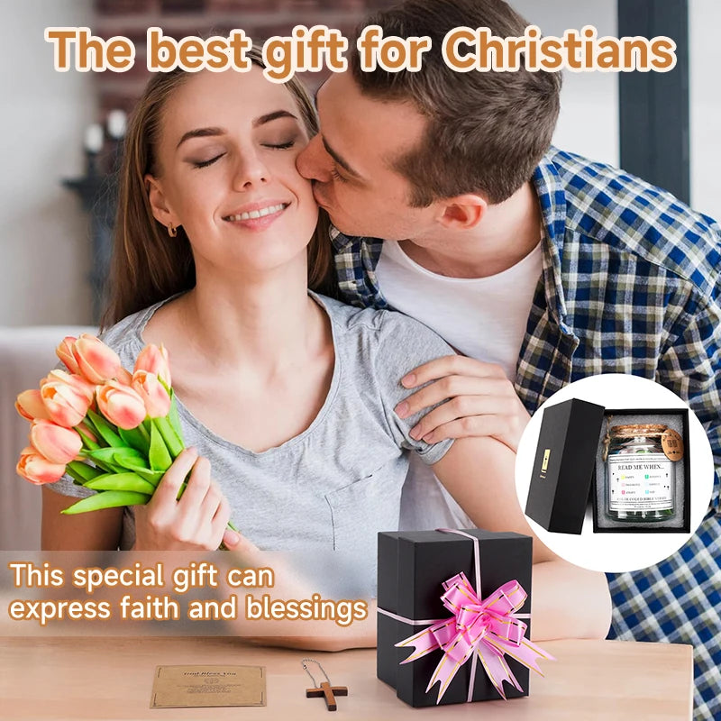 Bible Verse Jar Read Me When Bible Verses Jar for Emotions and Feelings Christian Gift for Women Valentine's Day Gift Prayer Jar