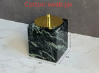 Luxury Marble Bath Set: Shampoo Bottles, Tray & Canister Organizer, Natural Stone Accessories for Home & Hotel Bathroom Decor