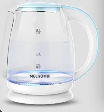 High Borosilicate Glass Kettle transparent blue light boiling water household kettle automatically power off prevent dry burn