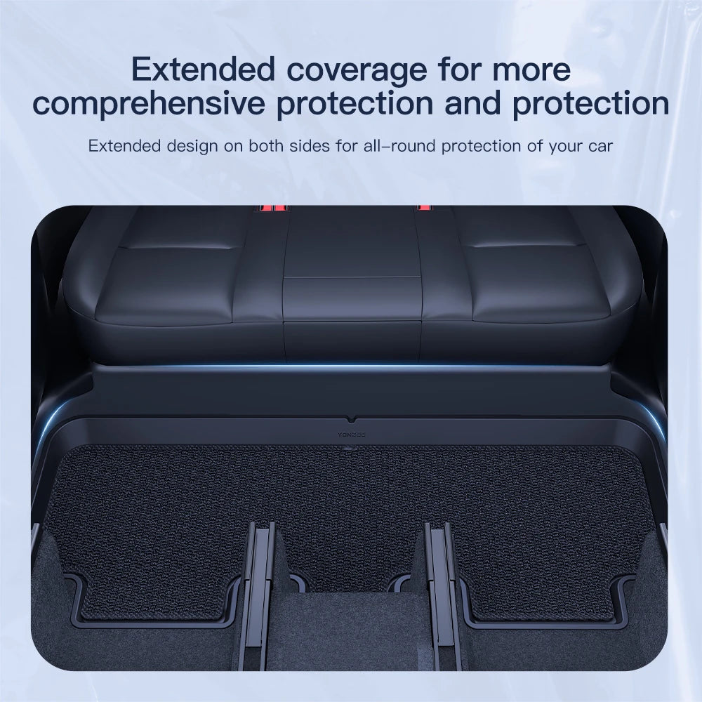 YZ For Tesla Model Y/3 Juniper 2021-2025 Rear Seat Lower Anti-kick Pad Protective Mat Electric Vehicle Protective Accessories