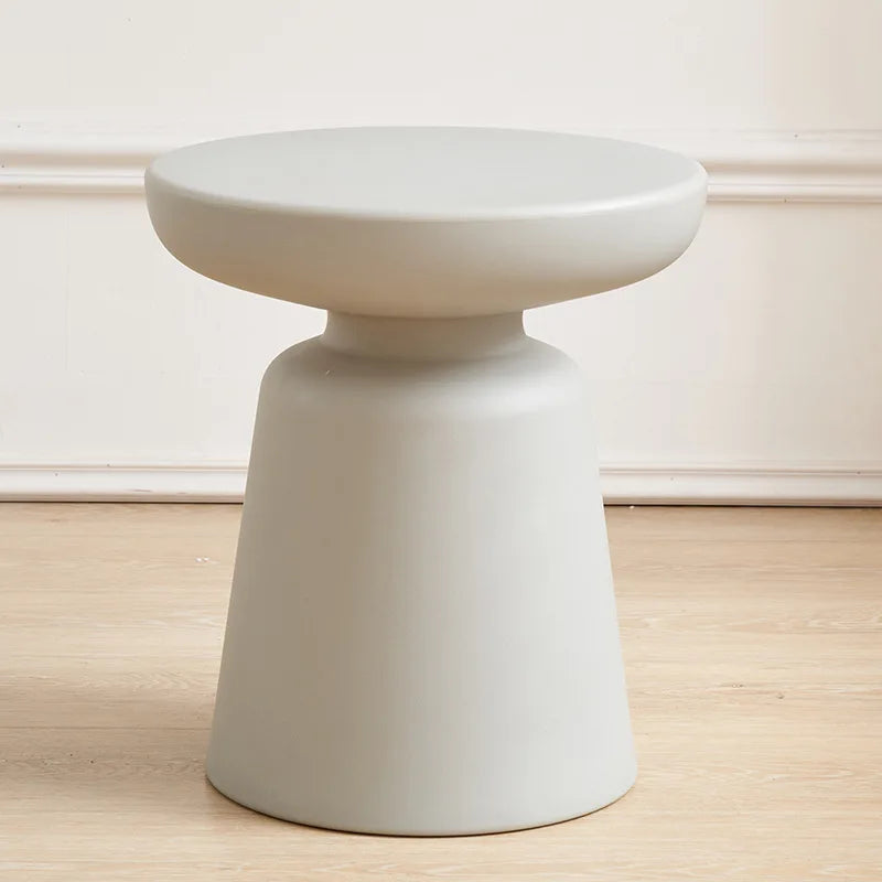 K-star Household Coffee Table Living Room Plastic Circular Macaron Color Small Size Side Table Balcony Modern And Simple 2024