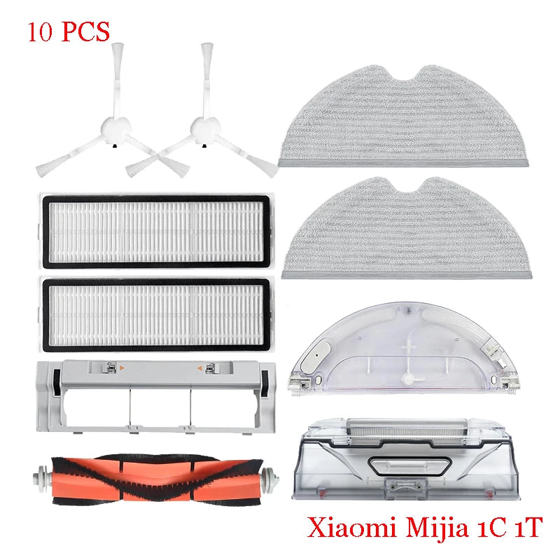For Xiaomi Mijia 1C STYTJ01ZHM  Robot Vacuum Cleaner Hepa Filter Main Side Brush Mop Cloth Spare Part  Repalcement  Accessories