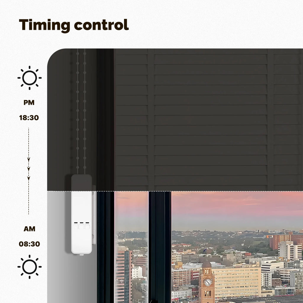 MOES Tuya Zigbee Chain Roller Blinds Smart Electric Curtain Shade Drive Motor Lithium battery  App Control with Alexa GoogleHome