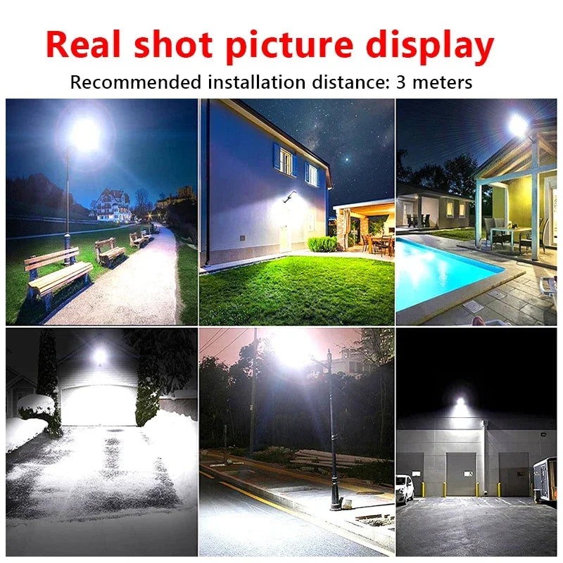 2025 Newest 1000 W LED Outdoor Solar Lights Motion Sensor Wall External Solar Lamp Waterproof Sunlight Power Street Garden Light