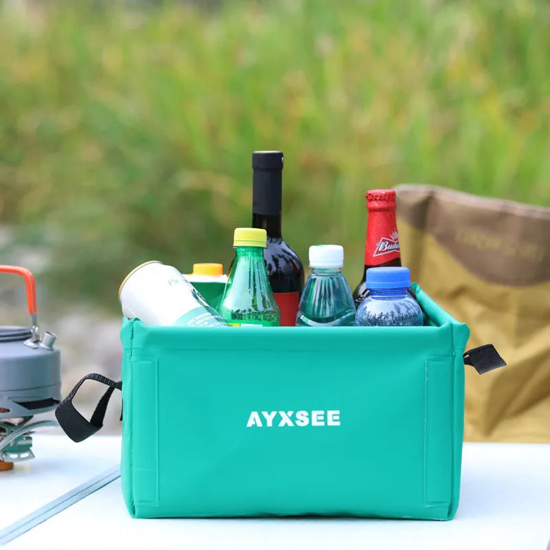 15L Portable Outdoor Travel Square Folding Basin Foldable Washing Dish Basin Feet Soaking Basin Car Bucket Easy To Fold bucket