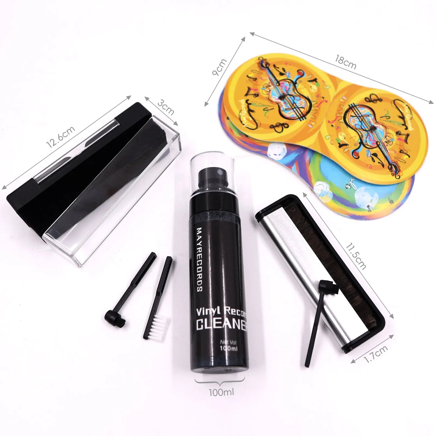 Hot Multi-Suit Anti-Static Record Cleaning Kit Dust Remover CD/LP Vinyl Phonograph Turntable Player Records Cleaning Accessories