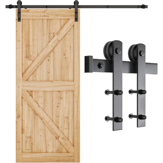 Barn Door Track, Sliding Door Hardware kit, Smoothly and Quietly -Heav