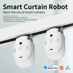 Automatic Curtain Opener WiFi Remote Control Smart Curtain Controller for U Shaped I Shaped Rail One-Touch Remote Control Switch