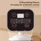 3.8L Multifunctional Electric stew pot Slow Cooker Ceramic Inner Pot Multi-Cooker for Soup Porridge Casserole Household Kitchen