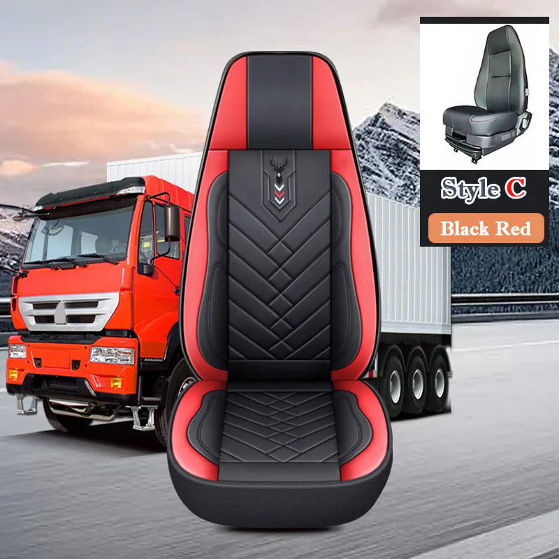 BIg Truck Lorry Bus Auto Seat Cushion Cover Leather Seat Cover All Inclusive for SITRAK SCANIA Volvo Benz Renault DAF IVECO Hino