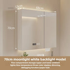 Bathroom Wall Mounted Mirror Cabinet Modern Smart Bathroom Cabinets with Mirror Creative Bathroom Storage Cabinet Home Furniture