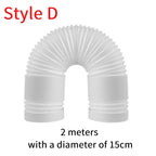 Air Conditioner Exhaust Hose Vent Kit Mobile Air Conditioning Parts Window Kit Slide Plate Tube Connector Wind Shield Adaptor