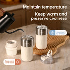 Double Layer Vacuum Insulated Juicer 304 Stainless Steel Juicers 350ml USB Charge Portable 26 Blades Strong Power Freesh Juicer