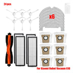 For Xiaomi Robot Vacuum X10 Robot Vacuum Cleaner Parts Replacement Main Side Brush Hepa Filter Mop Cloth Dust Bag Accessories