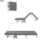 GUIG's New Tri-fold Office Rollaway Bed Single Bed Attendant Bed Siesta Bed Nap Bed Camp Bed Hard Board Bed Hot