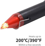 300W Electrical Mini Heat Gun Handheld Hot Air Gun with 280PCS Heat Shrink Butt for DIY Craft Embossing Shrink Wrapping PVC