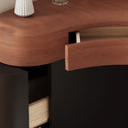 Bedroom Wood Makeup VanitiesTables Black Stool Small Chair Drawers Dressers Bedroom Girl Mirror Corner Coiffeuse Furniture Home
