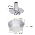 Round middle hole Alloy Chiffon Cake toast bread Pan Removable Bottom Hollow Chimney Mold DIY Baking Tools bake Model Bread box