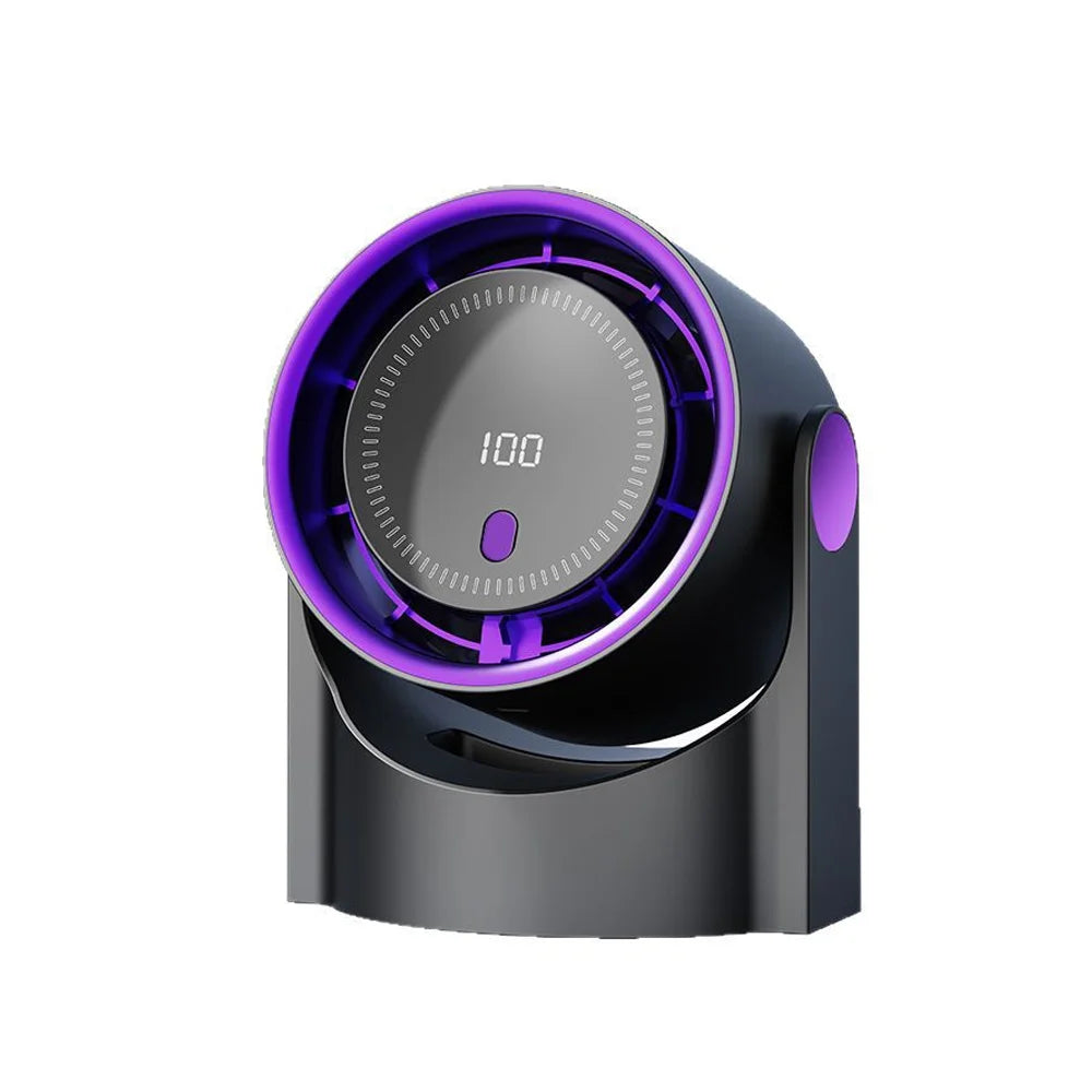 Portable Desktop Fan USB Charging Silent Office Desktop Digital Displa