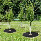 Non-Woven Tree Mulch Ring Weeding Barrier, Protector Mat, Plant Cover, Anti Grass, Gardening Fabric Weed Control, 15cm-82cm