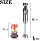 500W Hand Blender Immersion Electric Food Mixer Ice Crushing Kitchen Vegetable Meat Grinder Chopper Whisk Fruit Stirring Sonifer