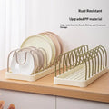 Kitchen Plate Holder Adjustable Multi Functional Tableware Storage Rack for Space Optimization