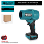 Electric Goddess 150000RPM Brushless Electric Turbo Blowers Jet Fan Handheld Leaf Blower Dust Blowing For Makita 16.8V Battery